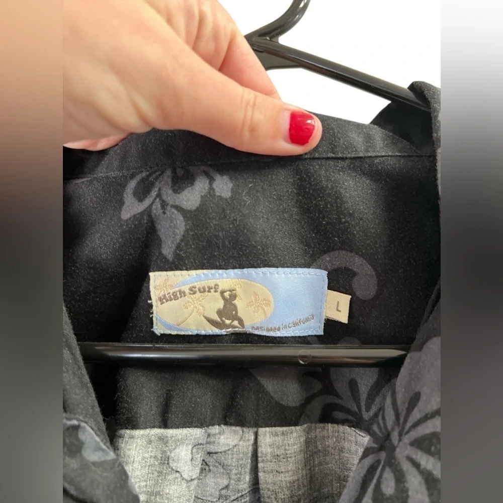 High surf Hawaiian beer short sleeve casual button down shirt - Picture 3 of 5